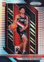 2018 Panini Prizm #61 Anfernee Simons Hyper Prizm Basketball Card