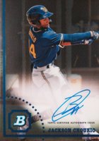 2022 Bowman Heritage Chrome Prospect Autographs #CPAJC Jackson Chourio Baseball Card