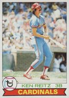 1979 Topps #587 Ken Reitz Baseball Card