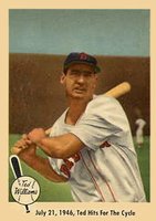 1959 Fleer Ted Williams #29 July 21, 1946- Ted Hits For The Cycle Baseball Card