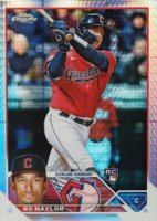 2023 Topps Chrome #54 Bo Naylor Prism Refractor Baseball Card