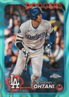 2024 Topps Chrome #1 Shohei Ohtani Aqua Lava Refractor Baseball Card
