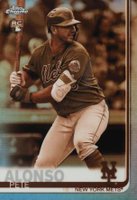 2019 Topps Chrome #204 Pete Alonso Sepia Refractor Baseball Card