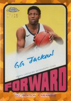 2023 Topps Chrome Sapphire Edition 1972 Topps Autographs #TAGGJ GG Jackson Orange Basketball Card
