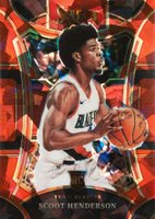 2023 Panini Select #324 Scoot Henderson Red Cracked Ice Basketball Card