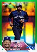 2023 Topps Chrome Update 2023 All-Star Game #5 Mookie Betts Green Refractor Baseball Card