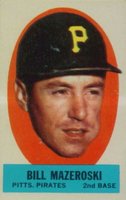 1963 Topps Peel-Offs # Bill Mazeroski Instruction Back Baseball Card
