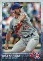 2015 Topps #555 Jake Arrieta No Sparkle on Glove Baseball Card
