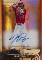 2024 Topps Tribute Pillars of the Game Autographs #PTGAMT Mike Trout Orange Baseball Card