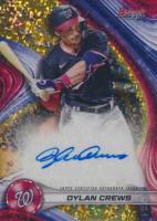 2024 Bowman's Best Best of 2024 Autographs #B24DC Dylan Crews Gold Mini Diamond Baseball Card