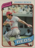 1980 O-Pee-Chee #55 Johnny Bench Baseball Card