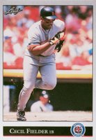 1992 Leaf #153 Cecil Fielder Baseball Card