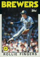 1986 Topps #185 Rollie Fingers Baseball Card