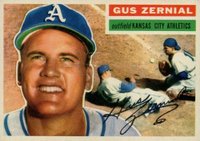 1956 Topps #45g Gus Zernial Gray Back Baseball Card