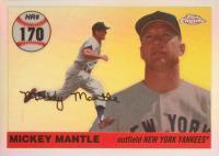 2007 Topps Chrome Mantle Home Run History #170 Mickey Mantle Refractor Baseball Card