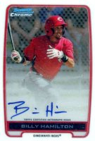 2012 Bowman Chrome Prospects #BCABH Billy Hamilton Autograph Baseball Card