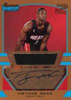 2003 Bowman Signature #79 Dwyane Wade Jersey Autograph-Gold Basketball Card