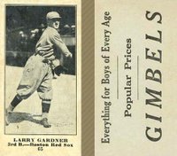 1916 Gimbels #65 Larry Gardner Baseball Card