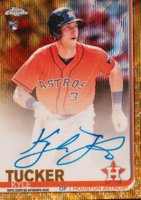 2019 Topps Chrome Rookie Autographs #RA-KT Kyle Tucker Gold Wave Refractor Baseball Card