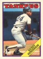 1988 Topps Tiffany #60 Rickey Henderson Baseball Card