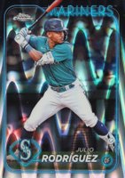 2024 Topps Chrome #300 Julio Rodriguez Raywave Baseball Card
