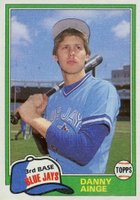 1981 Topps #727 Danny Ainge Traded Baseball Card