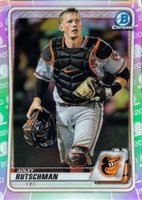 2020 Bowman Draft #BD154 Adley Rutschman Chrome-Refractor Baseball Card