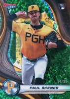2024 Bowman's Best #53 Paul Skenes Green Refractor Baseball Card