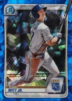 2020 Bowman Draft Chrome Sapphire Edition #BD152 Bobby Witt Jr. Baseball Card