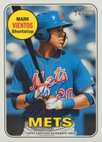 2018 Topps Heritage Minor League Real One Autographs #MV Mark Vientos Baseball Card