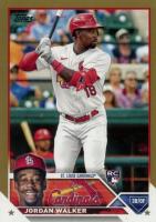 2023 Topps #344 Jordan Walker Gold Baseball Card