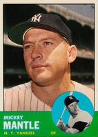 1963 Topps #200 Mickey Mantle Baseball Card