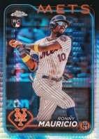 2024 Topps Chrome #28 Ronny Mauricio Prism Refractor Baseball Card