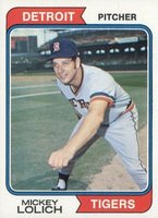 1974 Topps #9 Mickey Lolich Baseball Card