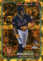 2024 Topps Chrome Sapphire Update Series #157 Ronny Mauricio Gold Baseball Card