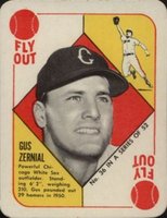 1951 Topps Red Backs #36 Gus Zernial Chicago on Bio Baseball Card