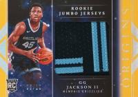 2023 Panini Origins Rookie Jumbo Jerseys #RJJGGJ G.G. Jackson II Gold Basketball Card