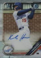 2019 Bowman Draft Chrome Draft Picks Autograph #CDAKH Kody Hoese Refractor Baseball Card