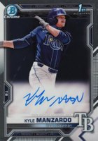 2021 Bowman Draft Chrome Draft Pick Autographs #CDAKM Kyle Manzardo Baseball Card
