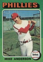 1975 Topps #118 Mike Anderson Baseball Card