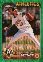 2024 Topps Chrome Update #USC166 Mitch Spence Green Wave Baseball Card