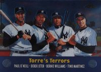 2000 Topps Chrome Combos #TC3 Paul O'Neill/Derek Jeter/Bernie Williams/Tino Martinez Baseball Card