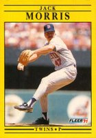 1991 Fleer Update #U-39 Jack Morris Baseball Card
