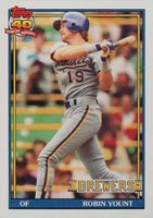 1991 Topps #575 Robin Yount Baseball Card