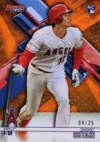 2018 Bowman's Best #1 Shohei Ohtani Orange Refractor Baseball Card