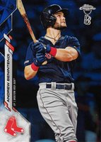 2020 Ben Baller Chrome #57 Andrew Benintendi Blue Refractor Baseball Card
