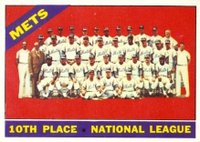 1966 Topps #172 Mets Team Baseball Card