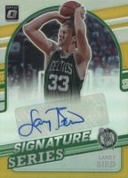 2021 Panini Donruss Optic Signature Series #SSLBD Larry Bird Gold Basketball Card