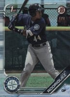 2019 Bowman Paper Prospects #BP33 Julio Rodriguez Platinum Baseball Card