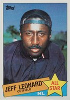 1985 Topps #718 Jeff Leonard Baseball Card